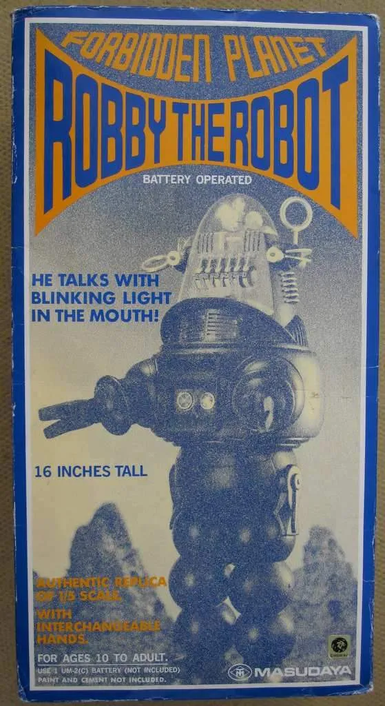 1996 Masudaya Robby the Robot 16 inch Model In Its Original Box