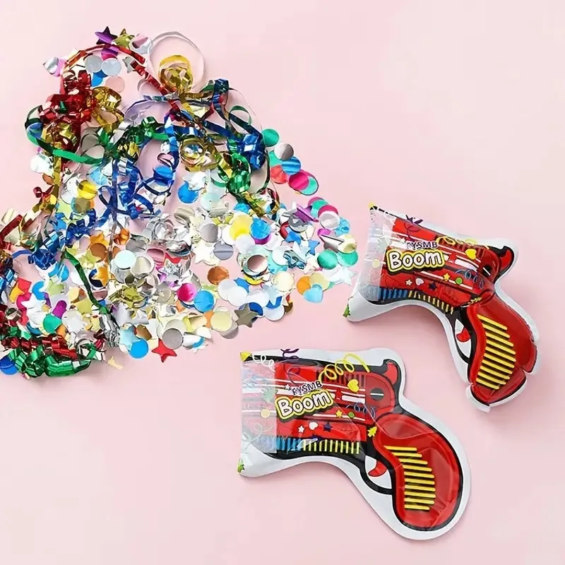 1pcs Inflatable Toy Fireworks Gun | Birthday&Wedding Surprise Props | Handheld Confetti Poppers Cannons For Festive Party Atmosphere