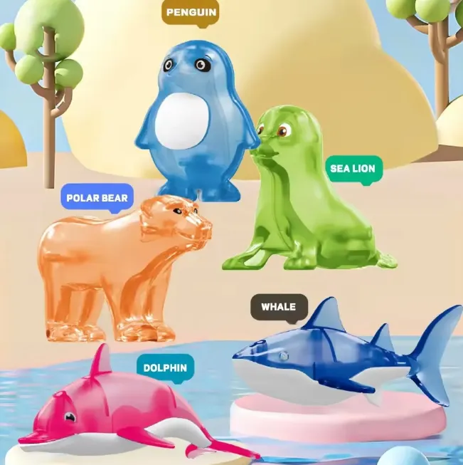 44Pcs DIY Magnetic Marine Animal Tiles Building Blocks