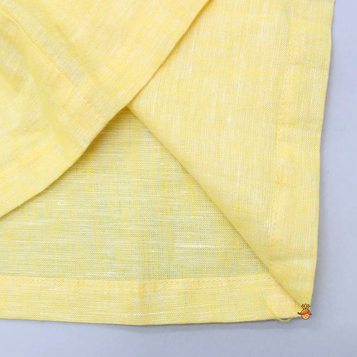 Animal Embroidered Yellow Shirt And Shorts