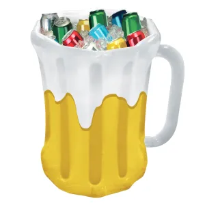 Beer Party Supplies and Beer Theme Decorations (Inflatable Frothy Beer Mug Cooler, 18" x 27" (Holds Approximately 48 12-Ounce Cans))