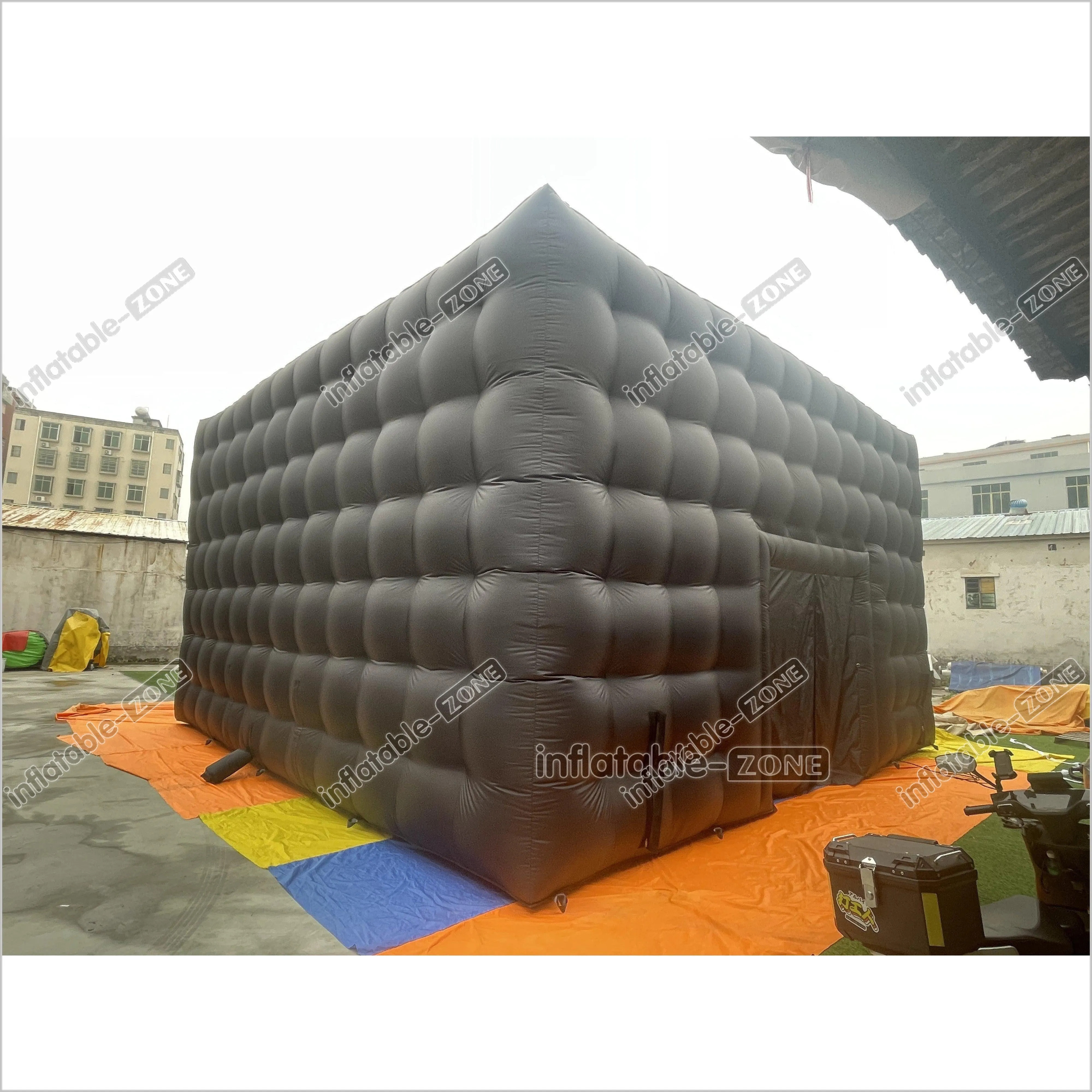 Black Inflatable Night Club Large Inflatable Party Tent Waterproof Nightclub House Disco Tent For Outdoor Wedding