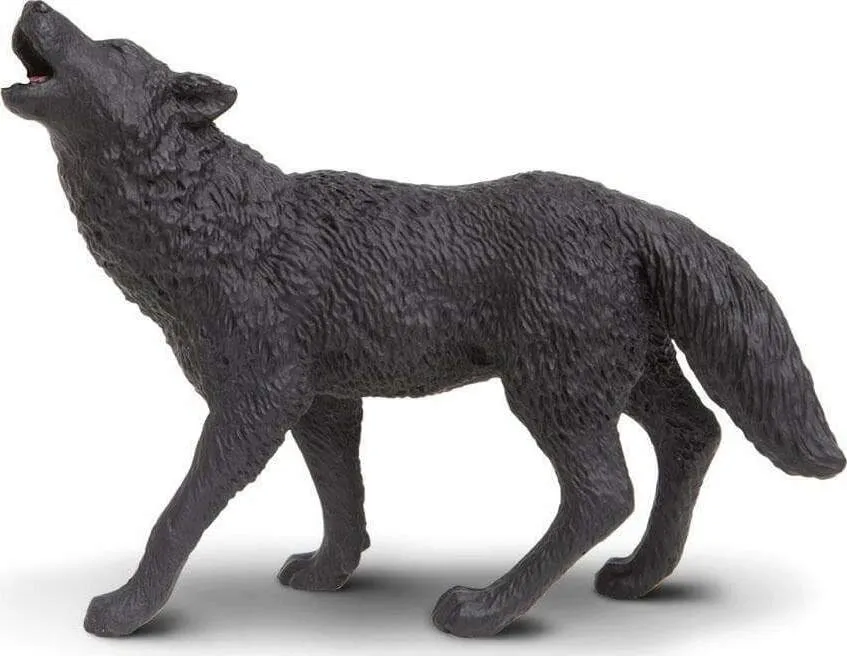 Black Wolf Figurine