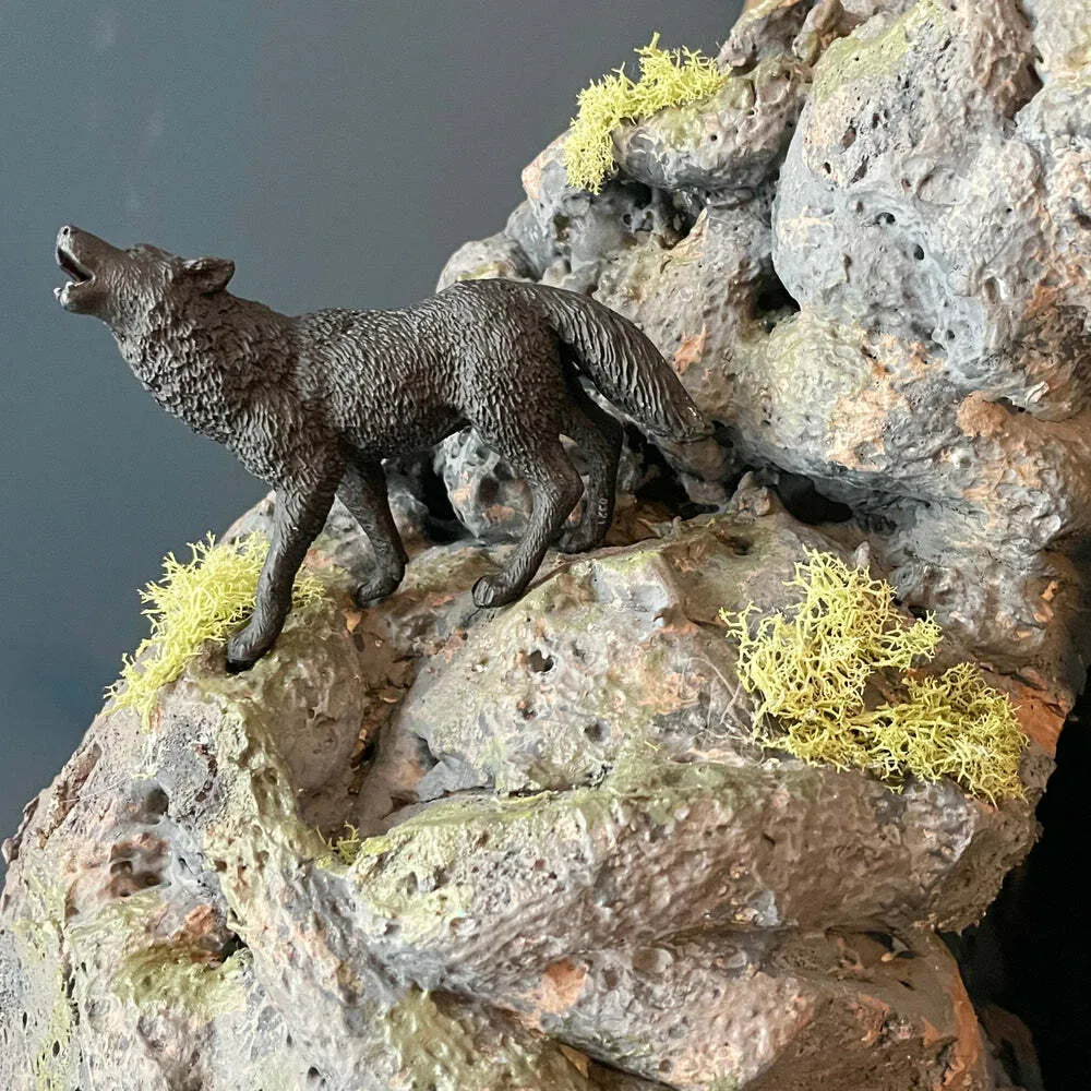 Black Wolf Figurine