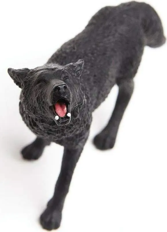 Black Wolf Figurine
