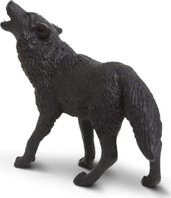 Black Wolf Figurine