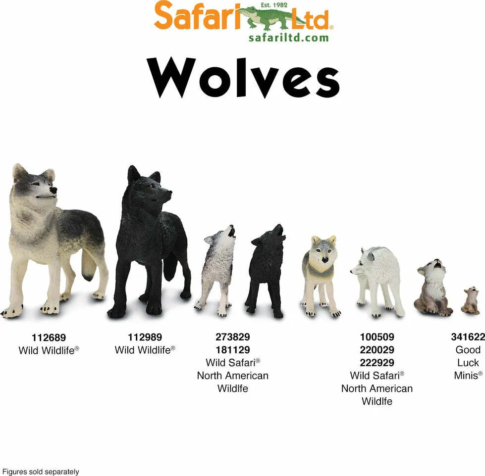 Black Wolf Figurine