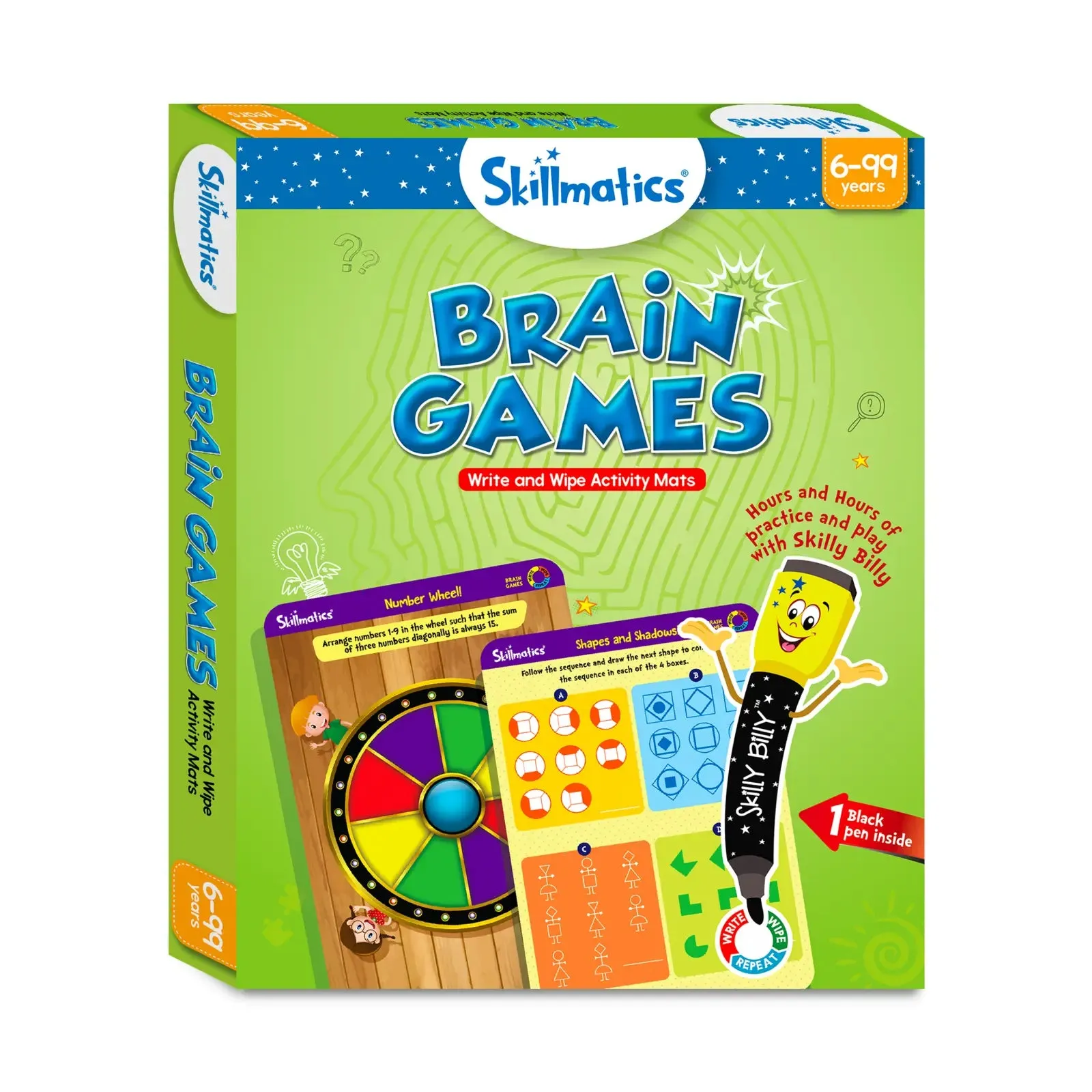 Brain Games | Reusable Activity Mats (ages 6 )