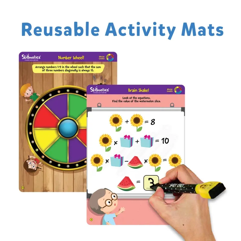 Brain Games | Reusable Activity Mats (ages 6 )