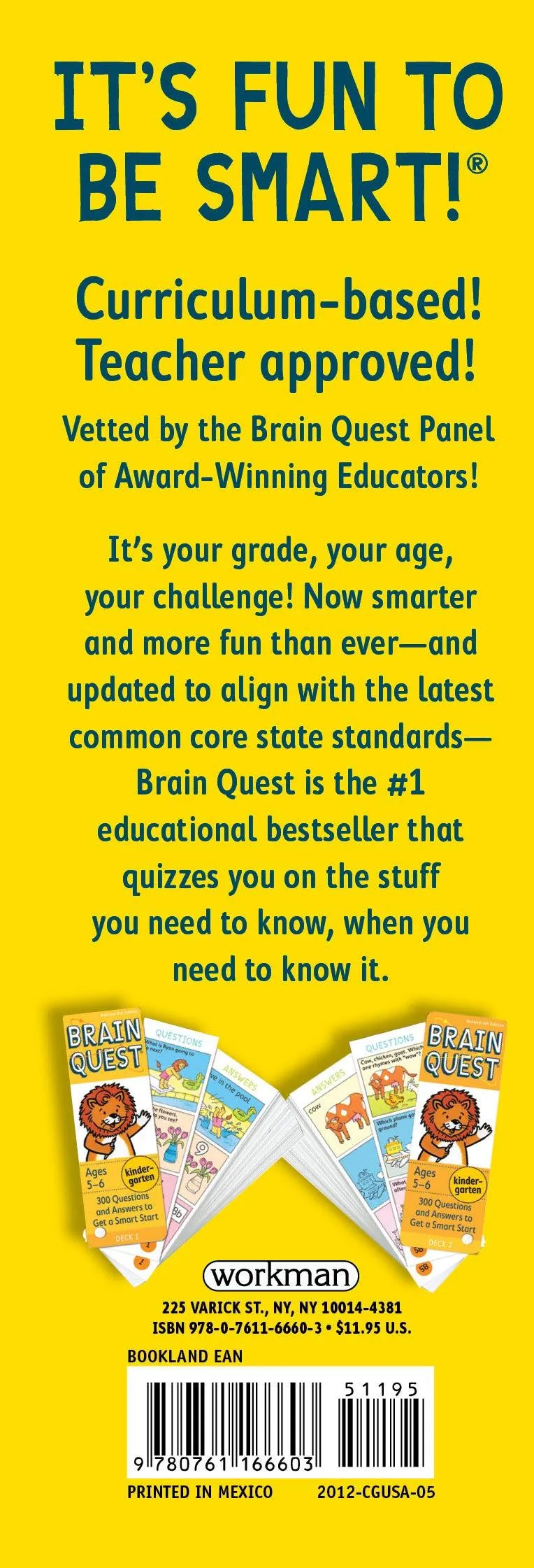 Brain Quest Ages 5-6 Kindergarten - 300 Questions and Answers to Get a Smart Start - revised 4th edition