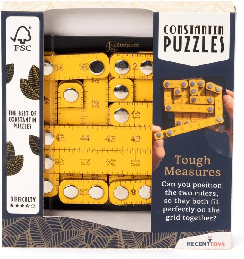 Constantin Tough Measures Puzzle Brainteaser from Recent Toys - Advanced Problem Solving Fun