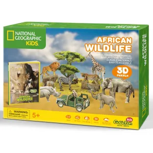 Cubic Fun National Geographic 3D Puzzle African Wildlife