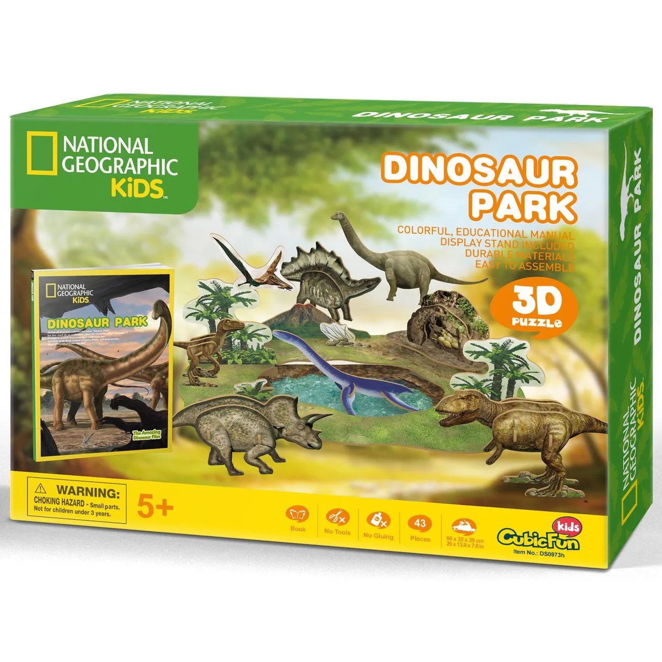 Cubic Fun National Geographic 3D Puzzle Dinosaur Park