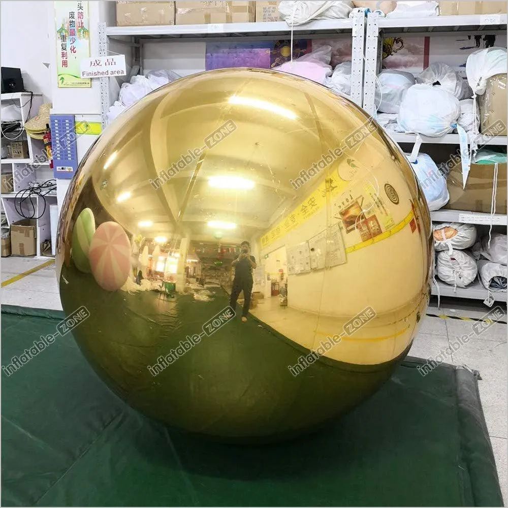 Event Party Inflatable Mirror Ball Show Advertising Mirror Ball For Commercial Street Decoration