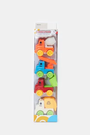 Fidgetz Fun - Mini Vehicle Set (Pack Of 4)