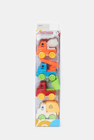 Fidgetz Fun - Mini Vehicle Set (Pack Of 4)