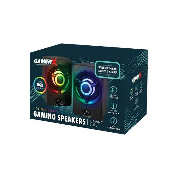 Gamer X Colour Changing Led Speakers