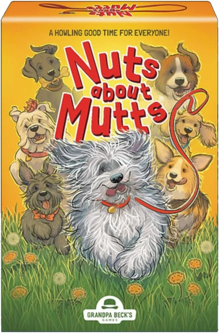 Grandpa Beck's Games Nuts About Mutts - Family-Friendly Hand-Elimination Card Game - for Kids, Teens, and Adults
