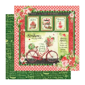 Graphic 45 Sunshine On My Mind Double-Sided Cardstock 12"x 12" - Sunshine On My Mind