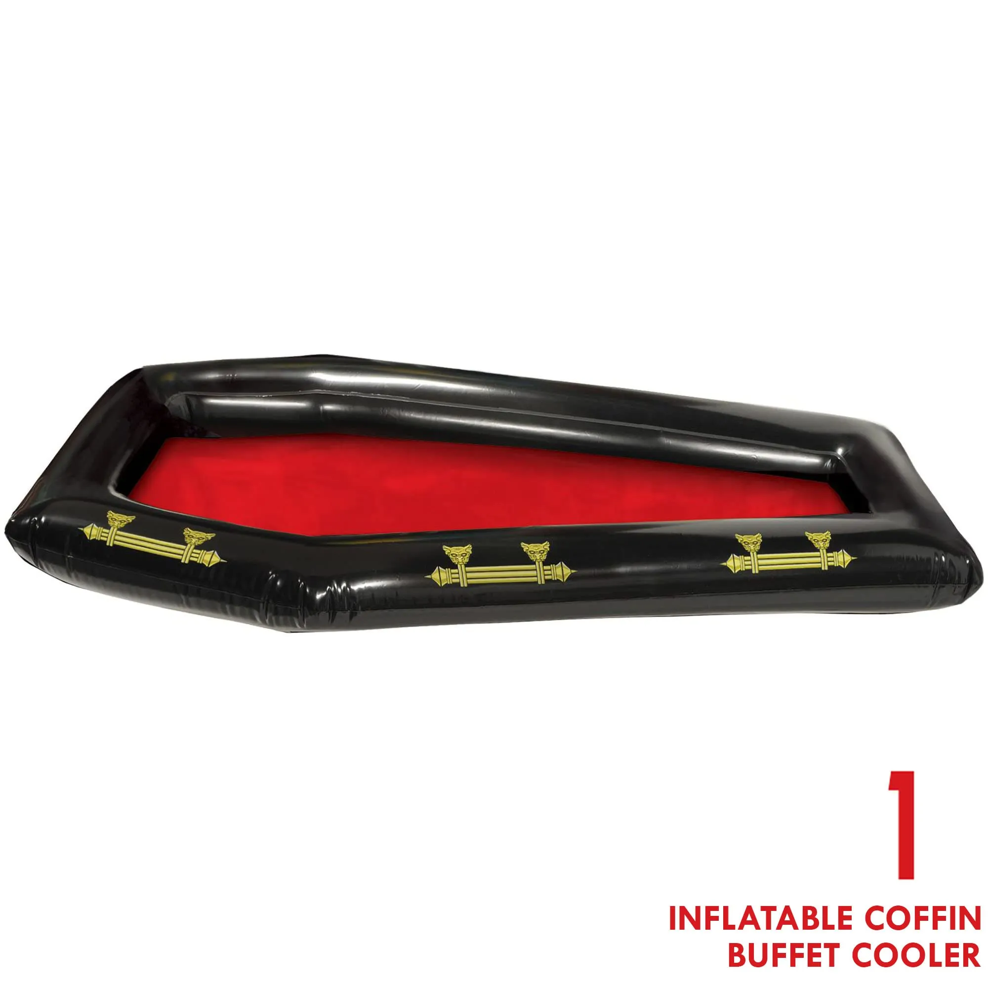 Halloween Party Supplies - Inflatable Black Coffin Buffet Cooler (52")