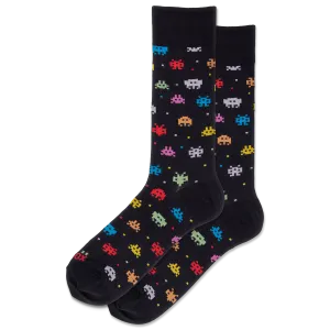 HOTSOX Men's Alien Robots Crew Socks
