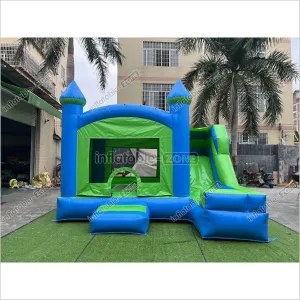 Inflatable Bouncy Castles Green Jumping Castle Indoor Bouncy House