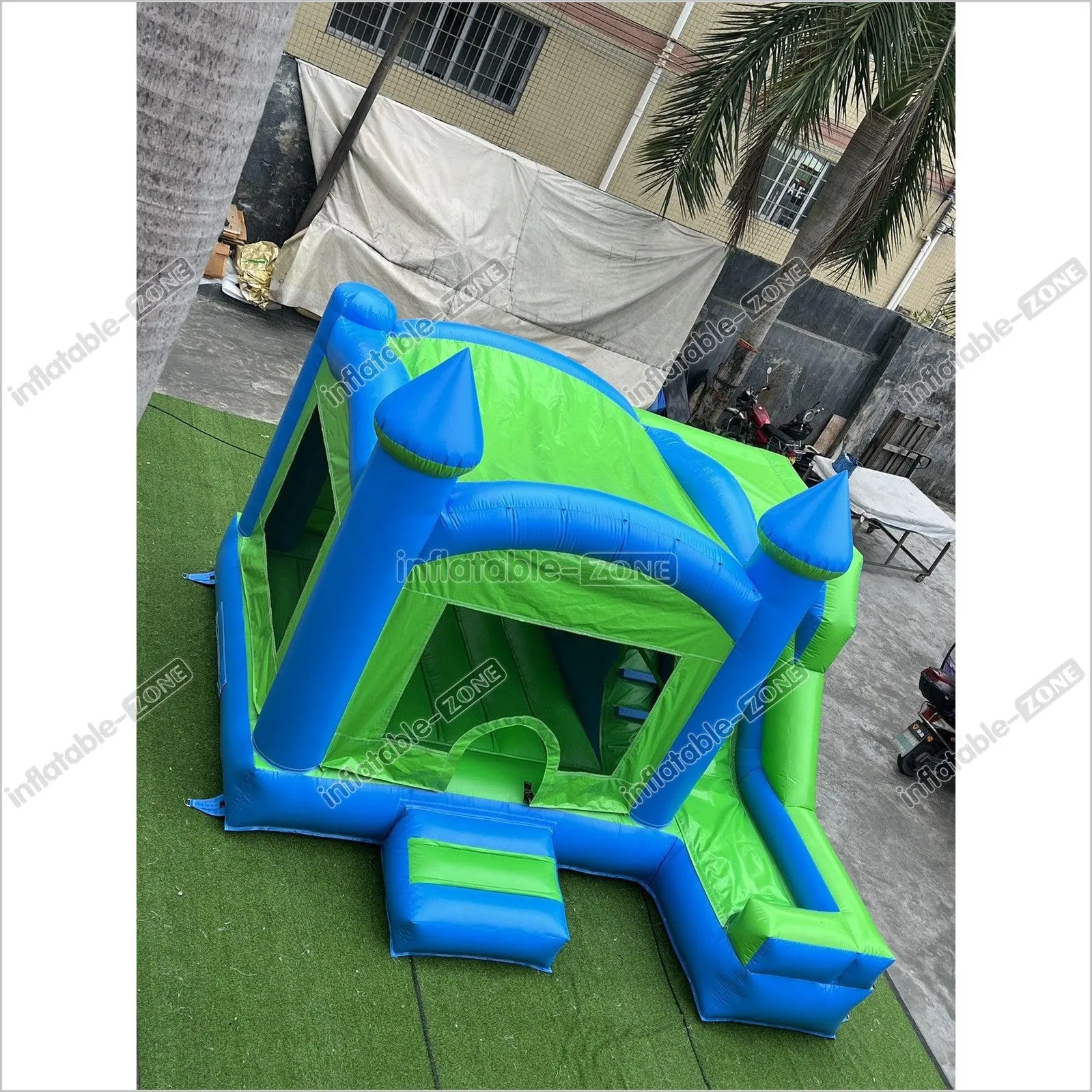 Inflatable Bouncy Castles Green Jumping Castle Indoor Bouncy House