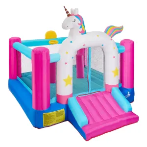 Inflatable Unicorn Themed Bounce House