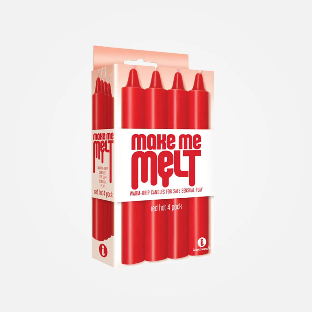 Make Me Melt Drip Candles 4 Pack Red Sensual Warm - Drip Candles