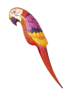 Multi Coloured Inflatable Parrot