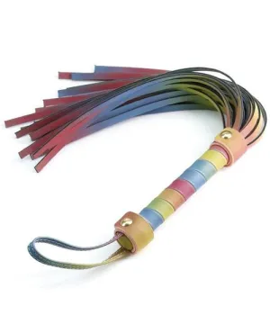 Spectra Bondage Flogger - Rainbow