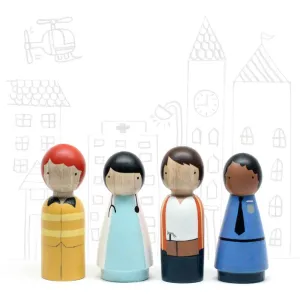 “The Community Helpers” Handmade Peg Dolls