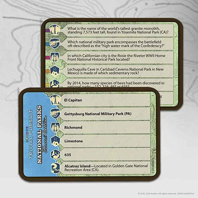 Trivial Pursuit National Parks Travel Edition