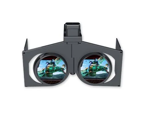 VR Fold V1 3D Virtual Reality Glasses - Black