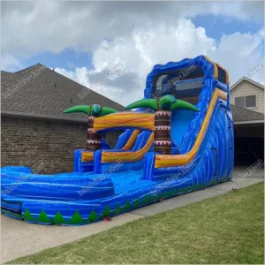 Water Slides Blow Up Play House Inflatable Party With Waterslide And Pool