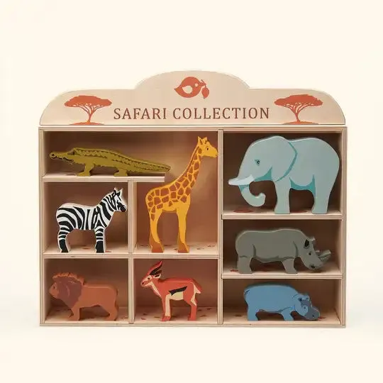 Wooden Safari Animals - Rhinoceros